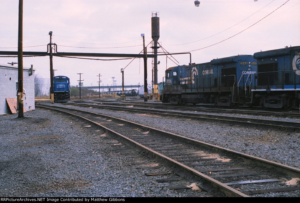 Conrail power at Dewitt yard